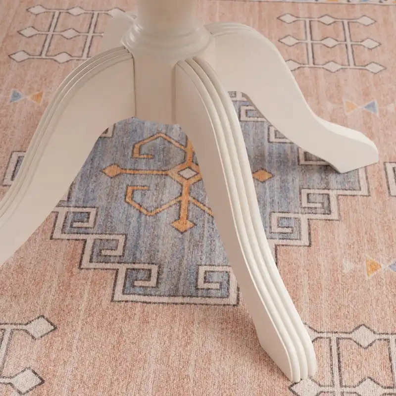 Round Solid Wood Pedestal Table