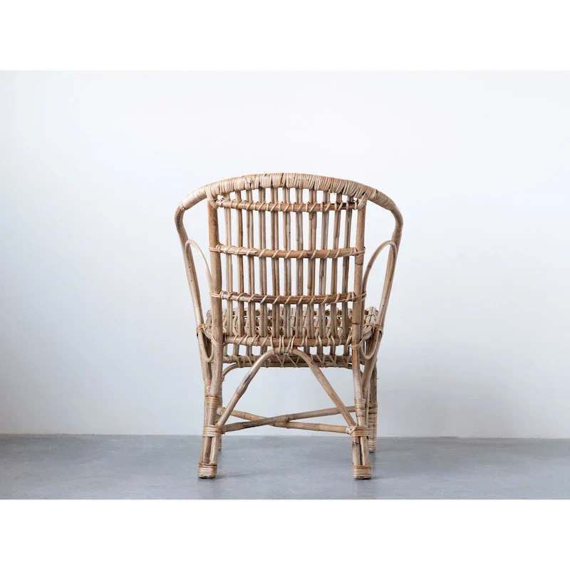 Pure Bamboo Chair with Rounded Back