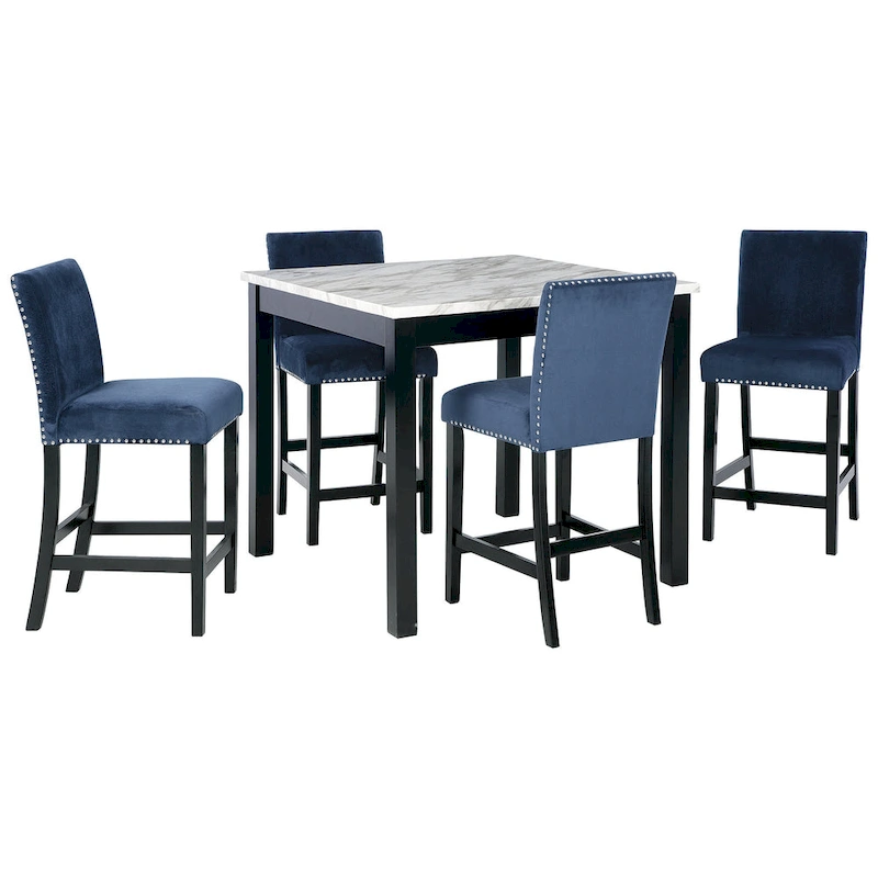 Ashley Furniture Cranderlyn Multi Square Counter Table Set (Set of 5)