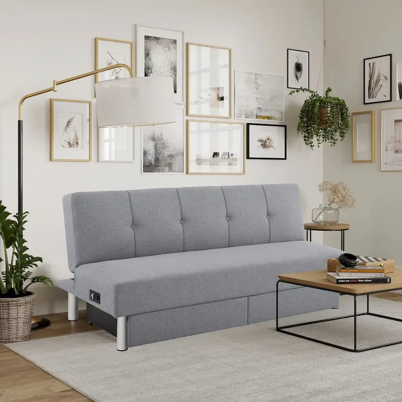 Serta Wilton Dream Convertible Sleeper Sofa with by iLounge