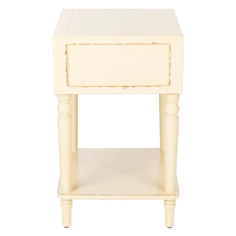 Pine Wood End Table with Sculptured Legs (18