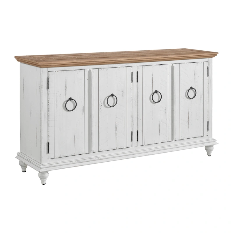 Garden District Solid Wood 65 TV Stand Console