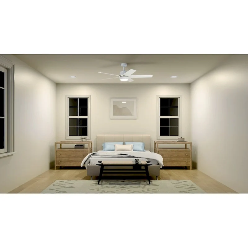 Kichler Maeve 52 inch LED Ceiling Fan Matte White with Matte White Blades