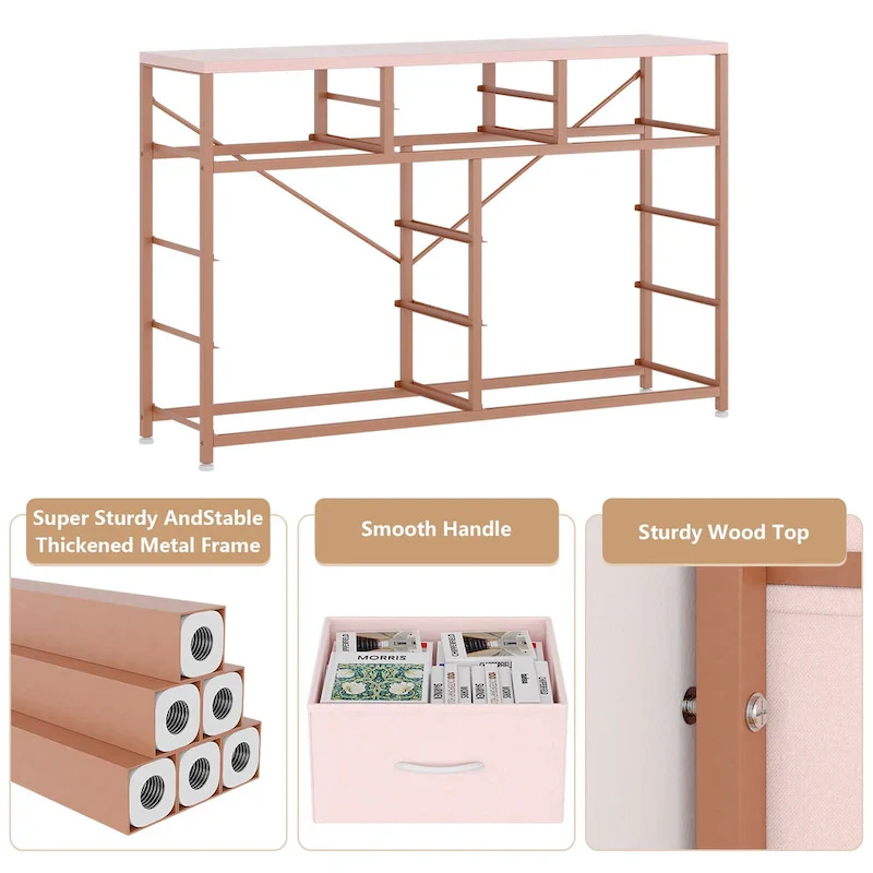 10-Drawer Dresser with TV Stand Top