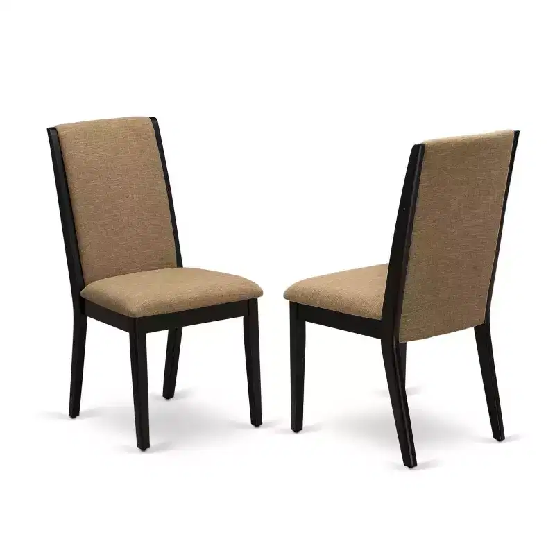 Dark Brown 5-Piece Square Wood Dining Set – Seats 4