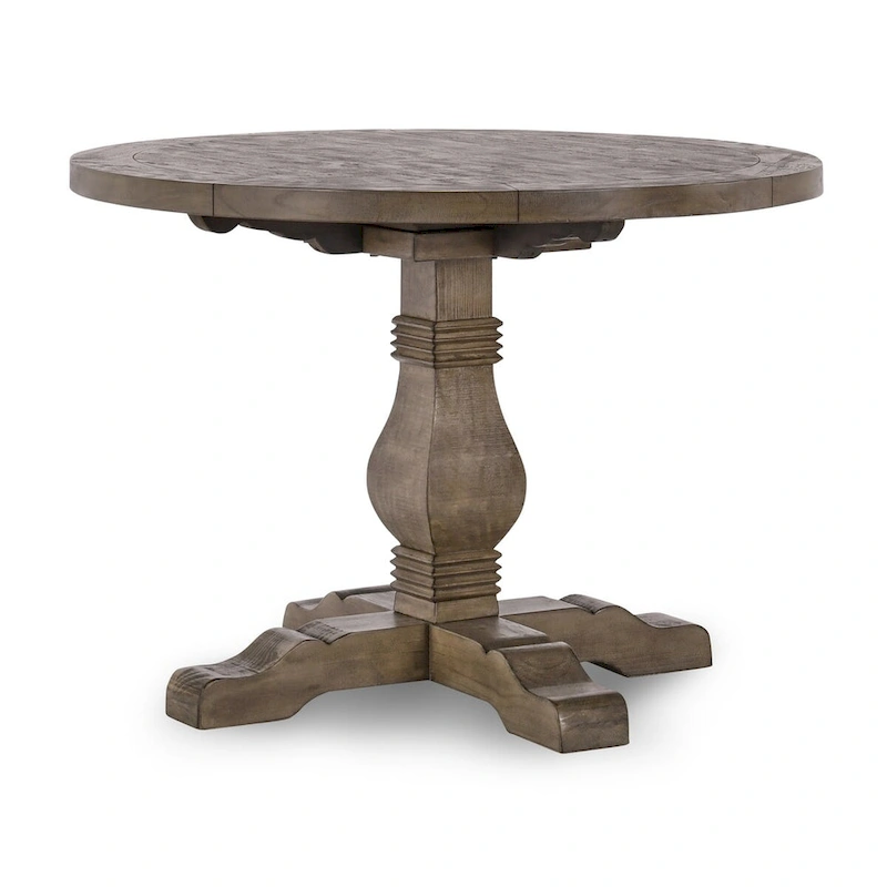 Kasey 42 Dining Table in Weathered Brown by Kosas Home