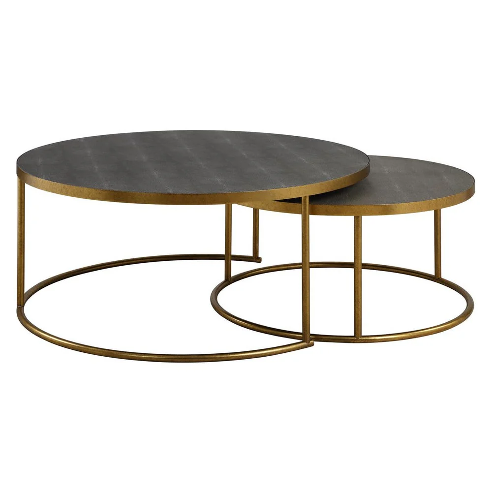 Aragon Nesting Coffee Tables, S/2, Gray