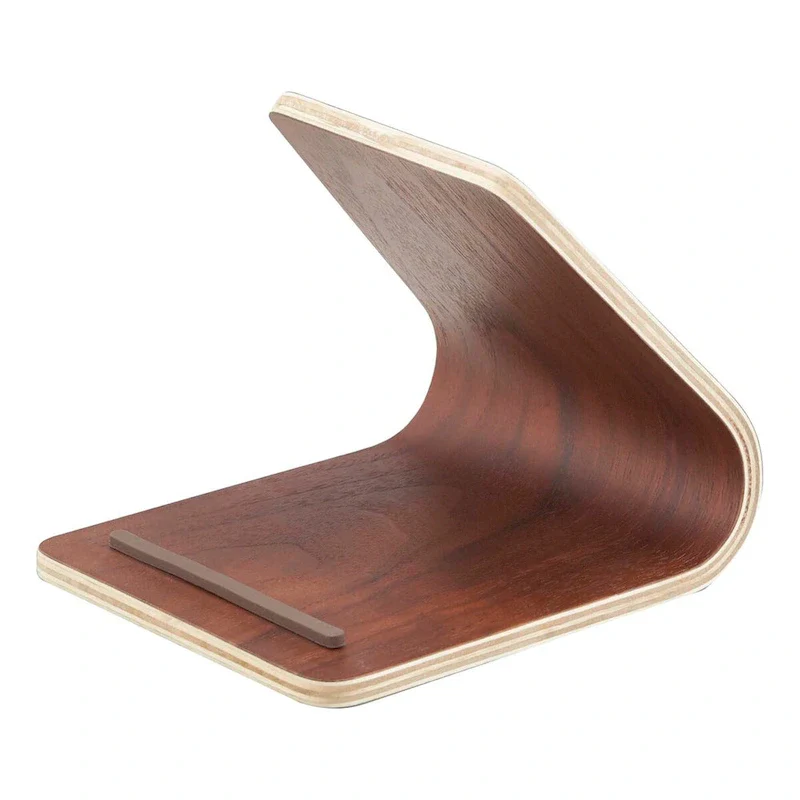 Yamazaki Home Tablet Stand, Wood - L 5.51 x W 4.72 x H 4.53 inches