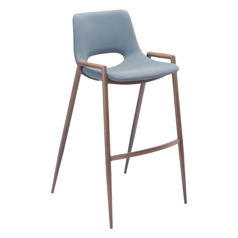 Desi Barstool Black & Walnut