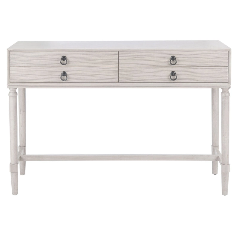 SAFAVIEH Beaulah 4-Drawer Console Table - 42 W x 13 L x 29.5 H - 42Wx13Dx30H
