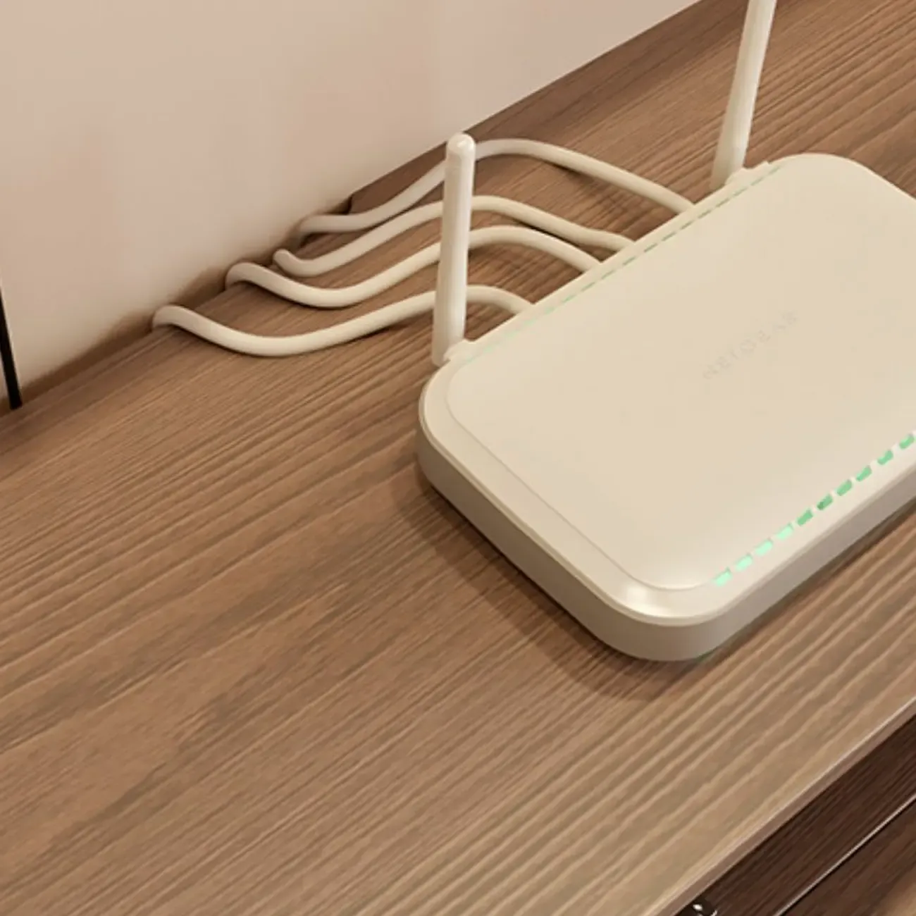 Scandinavian Wood Wall-mount TV Stand with Lift Drawers