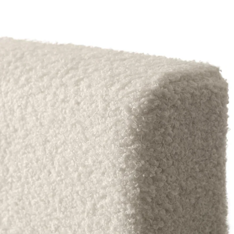 Nova Upholstered Modern Boucle Bed, Box Spring Required