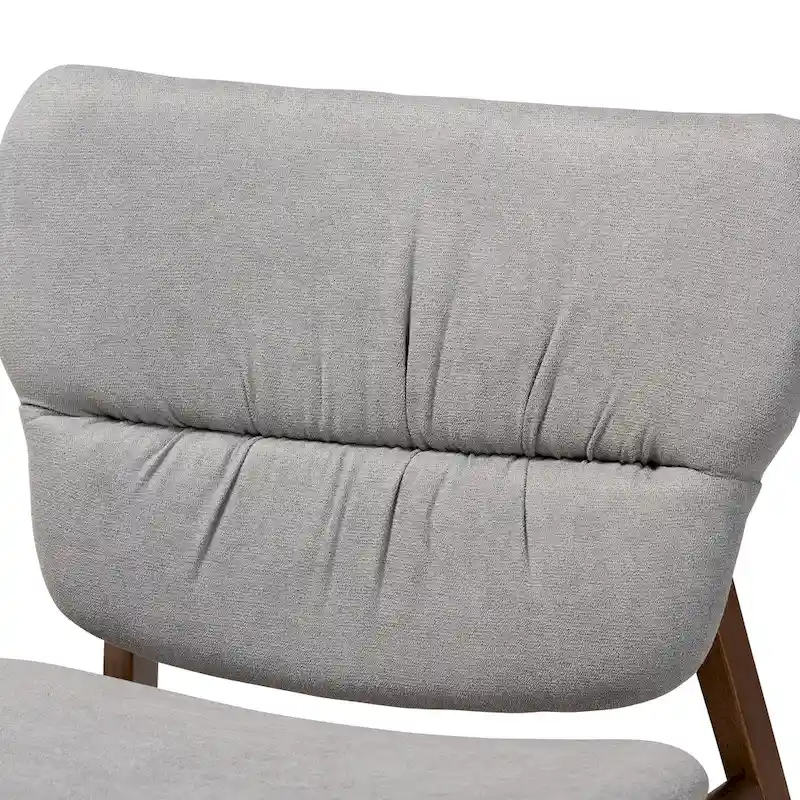 Benito Mid-Century Modern Transitional Fabric and Wood Accent Chair