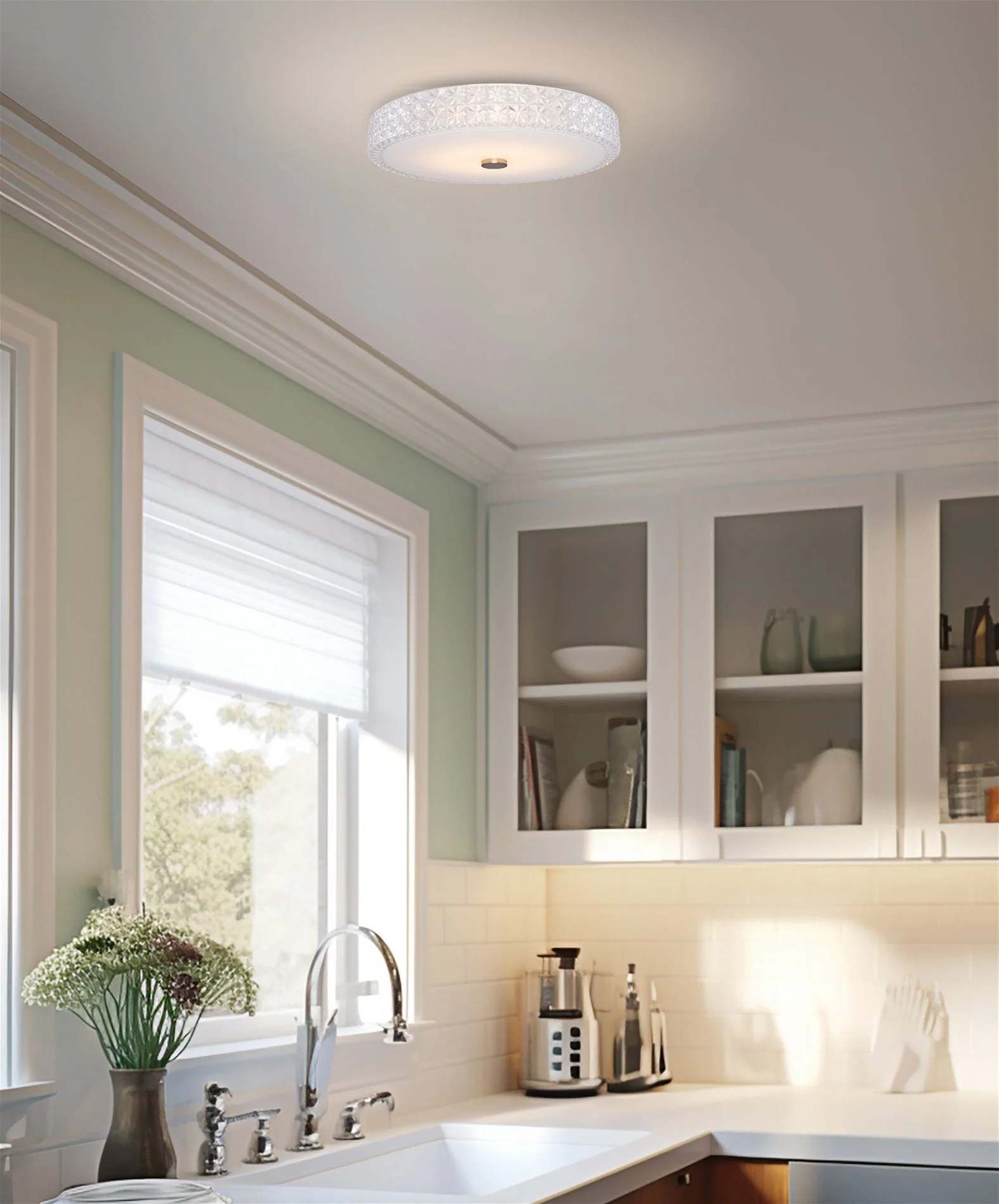 Maxine 15 Modern Integrated 20W LED (120W eq.) Flush Mount Ceiling Light