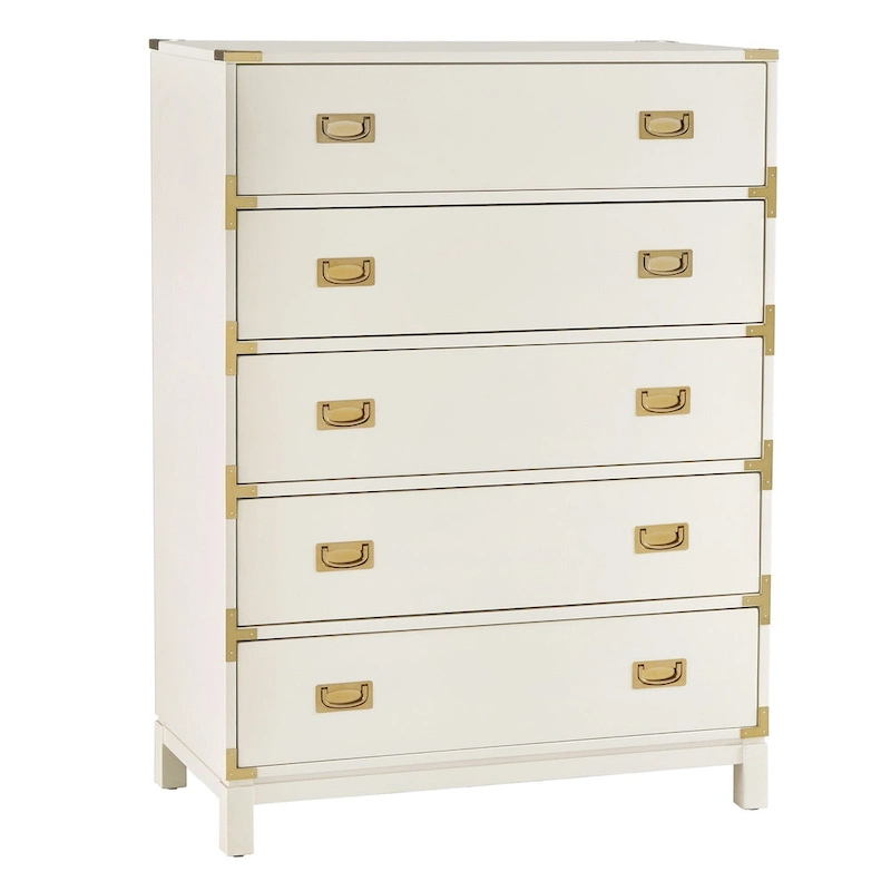 Kedric 5-Drawer Gold Accent Chest by iNSPIRE Q Bold