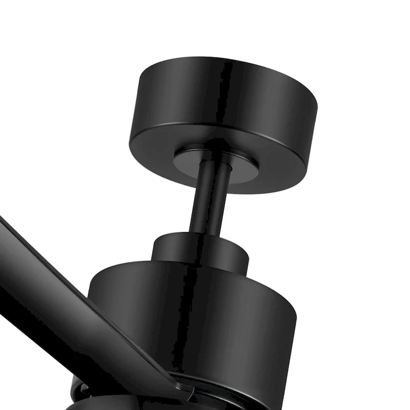 52 Inch Gold/Black/White 3-Blade LED Ceiling Fan with Light and Remote