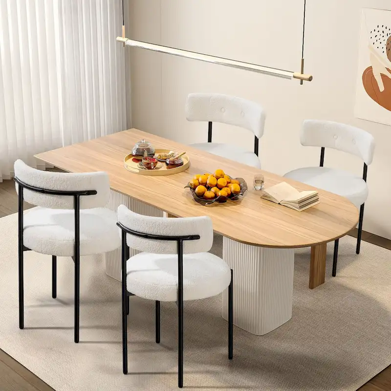 AVAWING Dining Chairs Mid-Century Modern Kitchen Chairs Set of 4