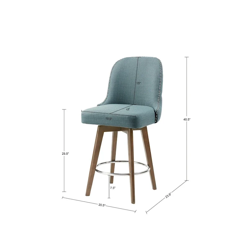 Counter Stool with 360-Degree Swivel Seat