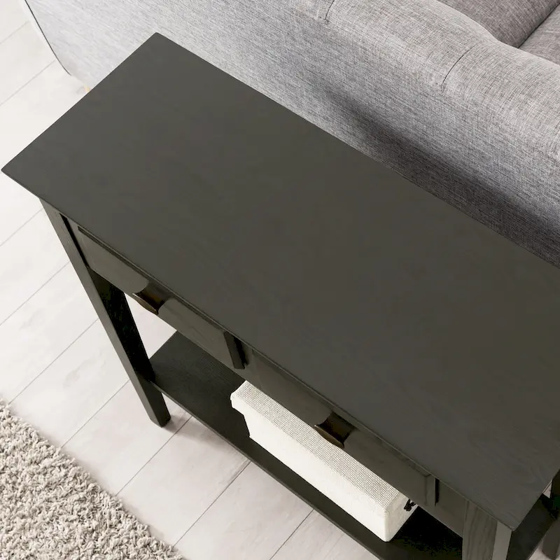 Teegan Solid Wood Hall Entryway Console Sofa Table