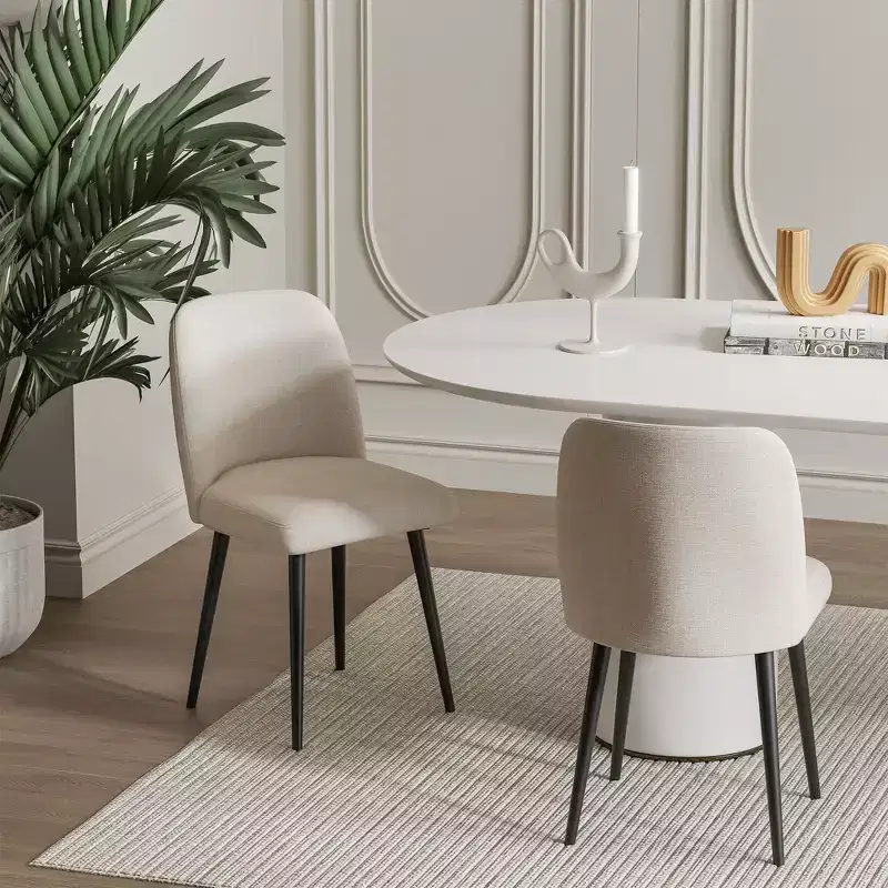 Dovelina Modern Dining Chair Upholstered Dining Chairs Set of 2
