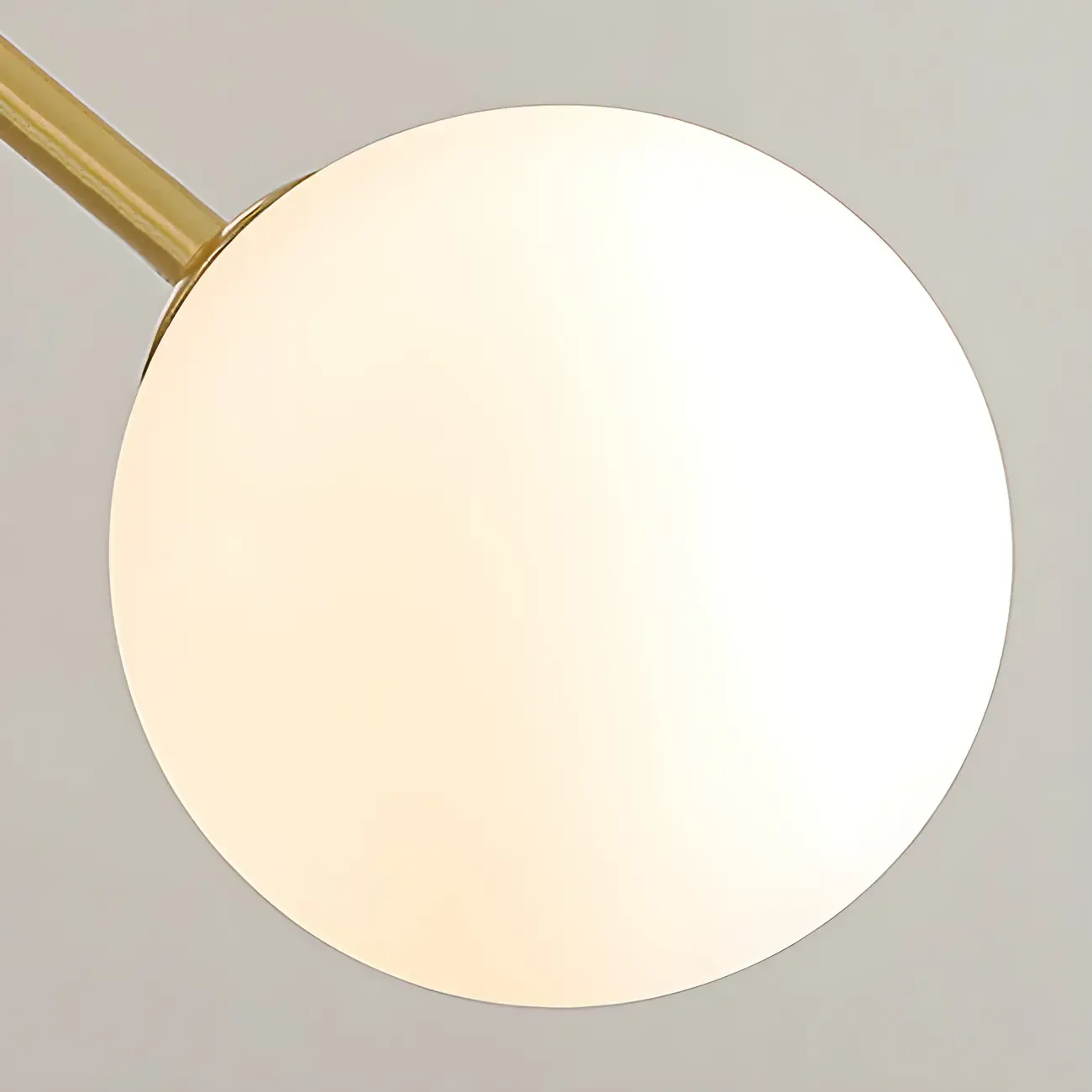 Mid-Century Modern White Globe Glass Sputnik Chandelier