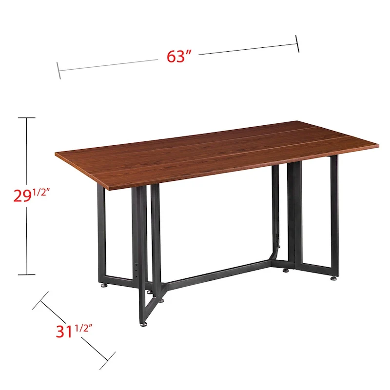 Driness Drop Leaf Console to Dining Table - Black
