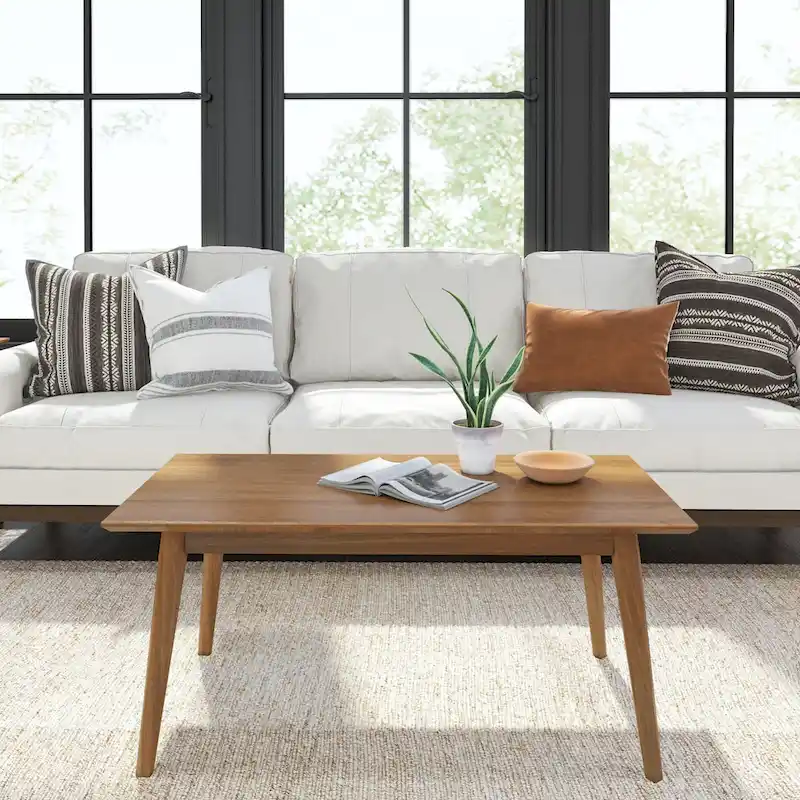 Plank and Beam Mid-Century Rectangular Coffee Table - 40