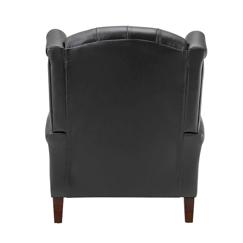 Alex Classic Leather Armchair with Nailhead Trim by HULALA HOME