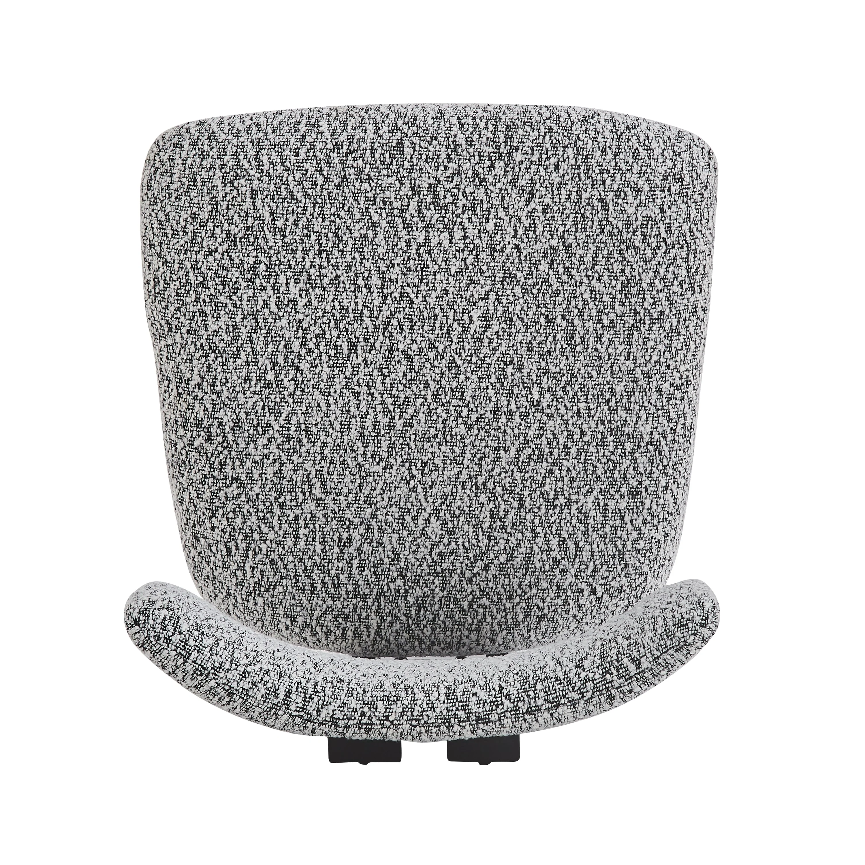 Set of 2 Modern Upholstered Dining Chairs Fabric with Sturdy Iron Frame