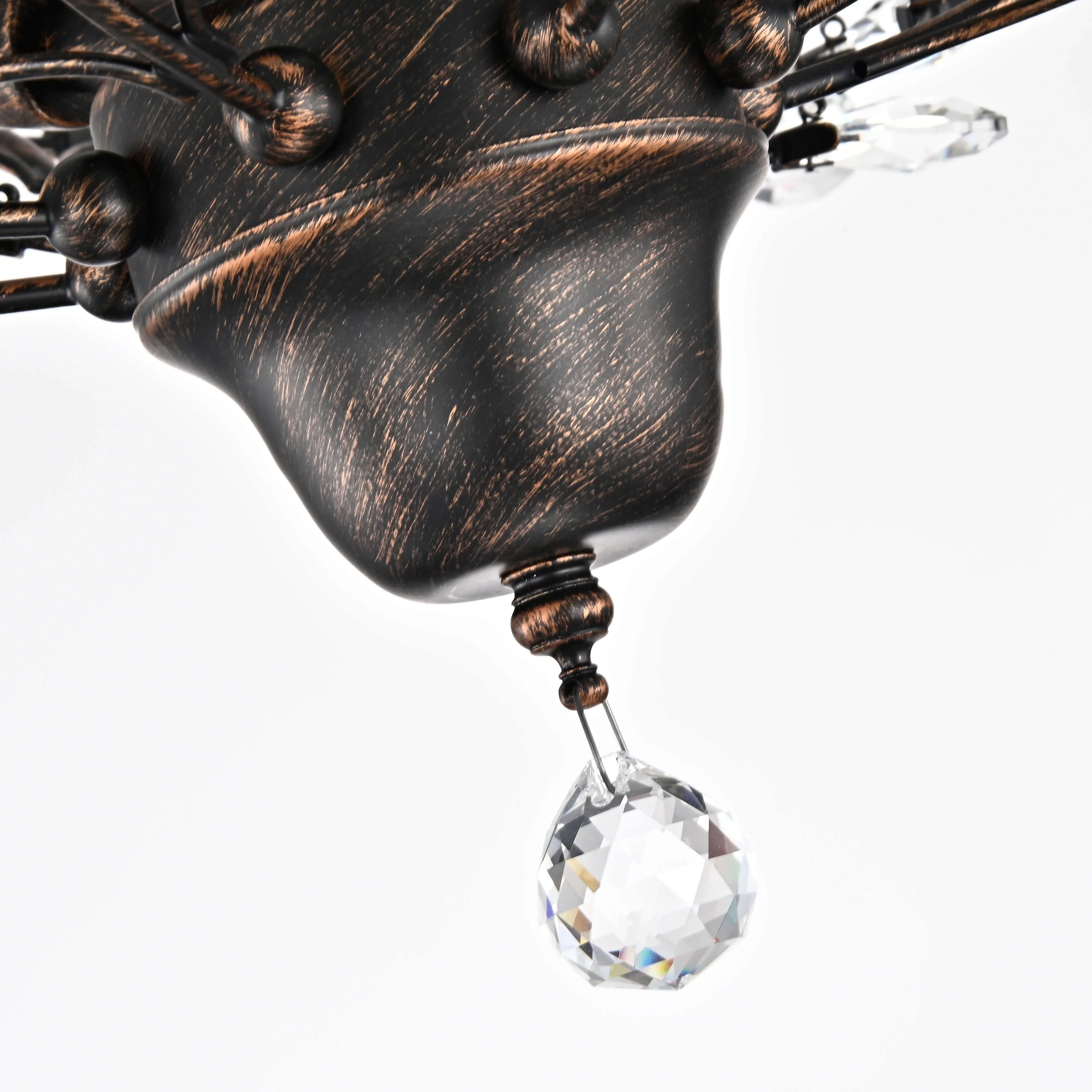 Holly 4-light Crystal Leaves Flush Mount