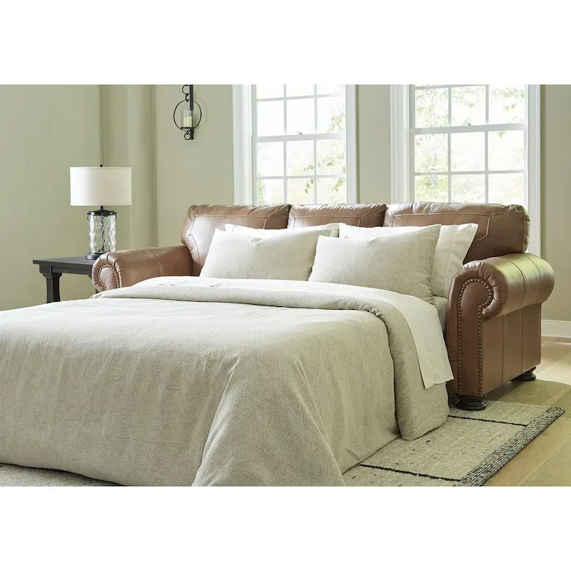 Signature Design by Ashley Carianna Caramel Queen Sofa Sleeper - 101  W x 40  D x 40  H
