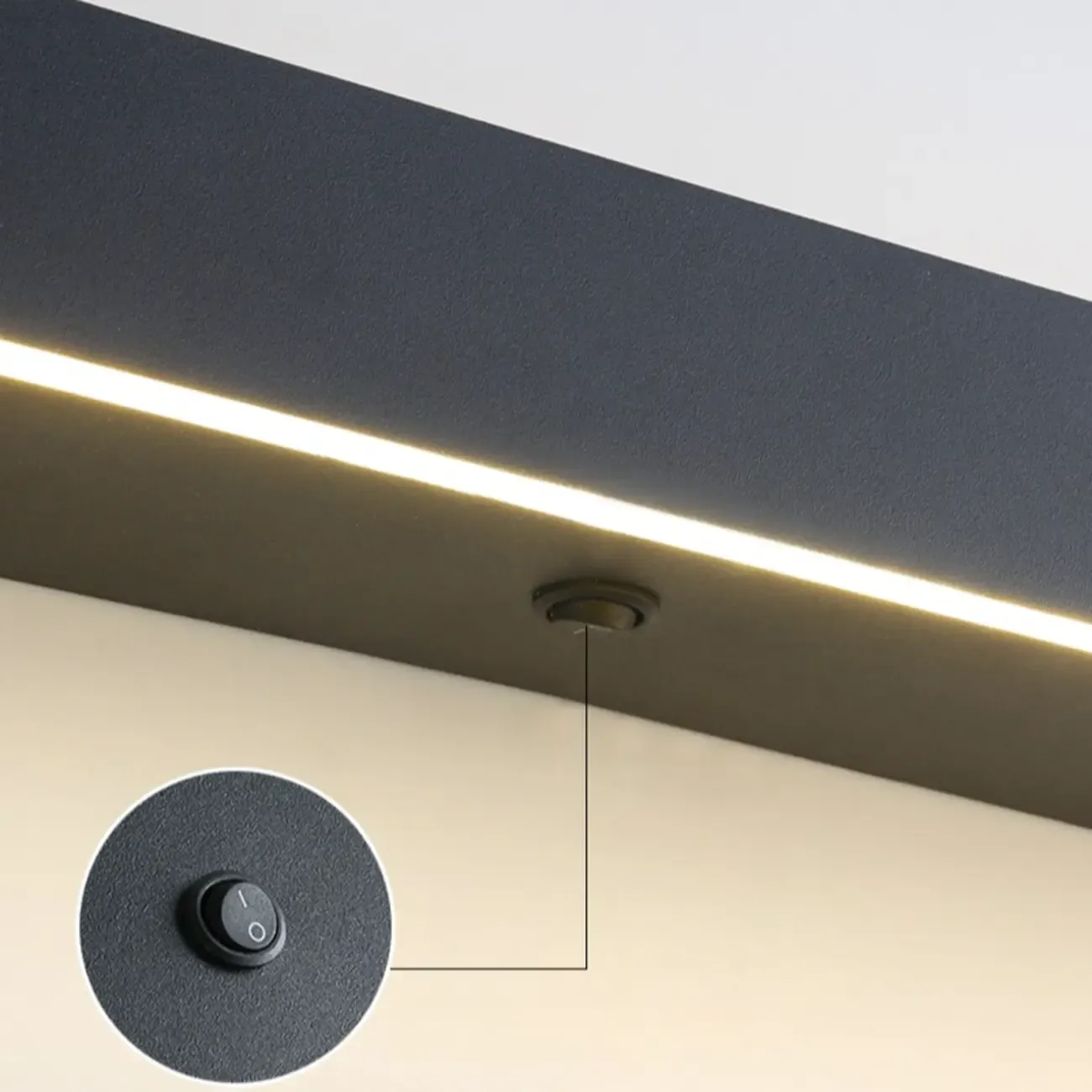 Modern up & Dowm Wall Light with Acrylic Shade Dimmable