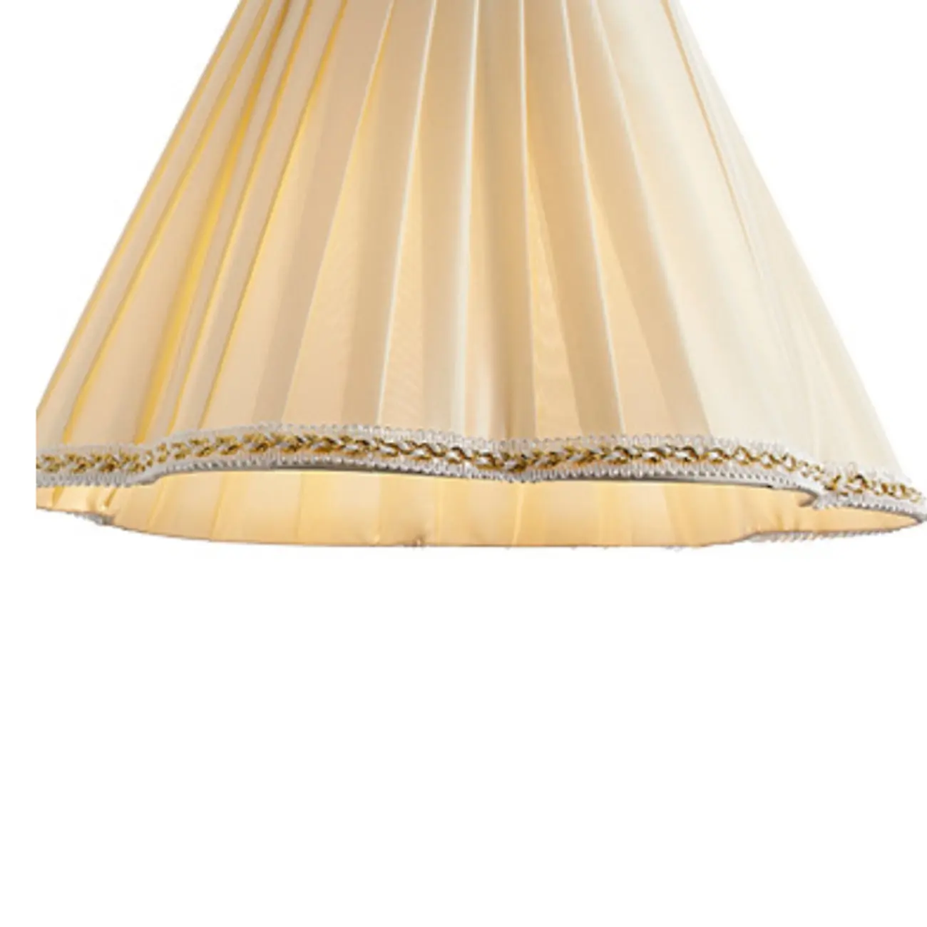 Modern Living Room Wall Light with Pleated Fabric Shade
