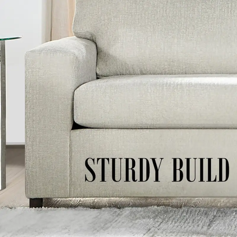 New Classic Furniture Leo Cushion Back Sofa, Made in USA