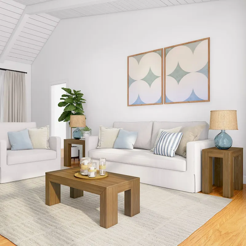 Plank and Beam Modern Rectangular Coffee Table - 40