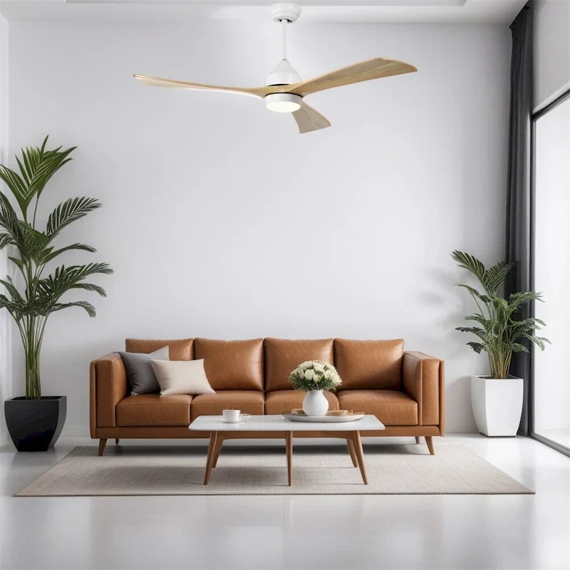 52  Ceiling Fan w/Lights Remote Control,Quiet DC Motor 3 Blade