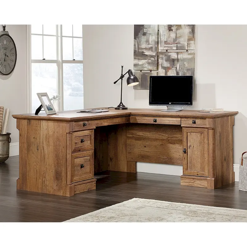Sauder Palladia L-Shaped Office Desk