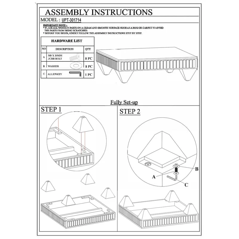 Tokyo Inspired 36 Inch Square Mango Wood Coffee Table - Handcrafted with Elegant Sandblasted Gray Finish And Tapered Legs