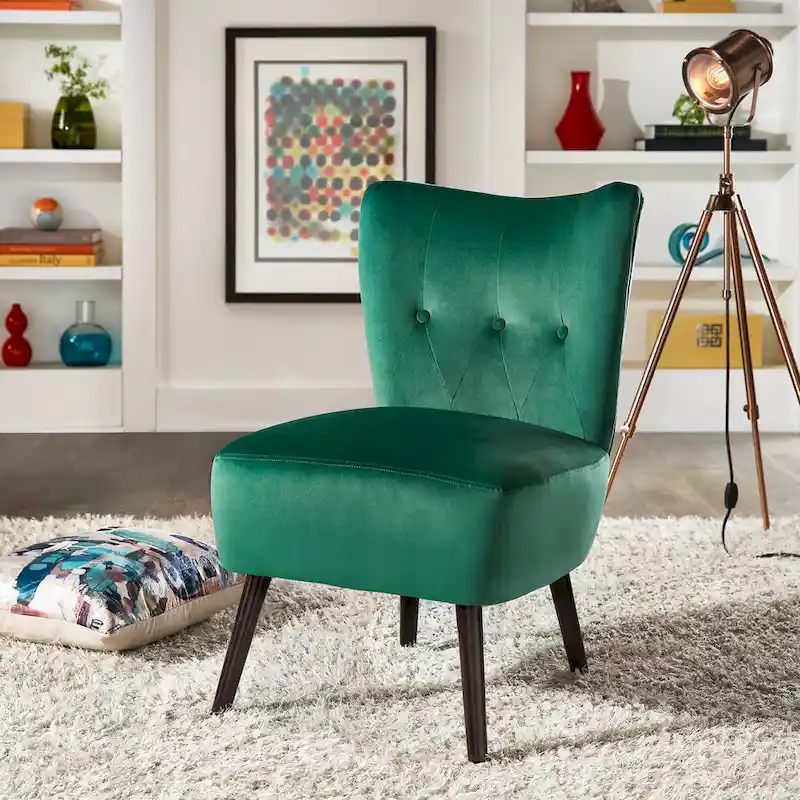 Imani 22.5  Wide Tufted Accent Chair by iNSPIRE Q Bold