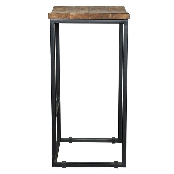 Carbon Loft Jarrell Wood and Iron Backless Stool