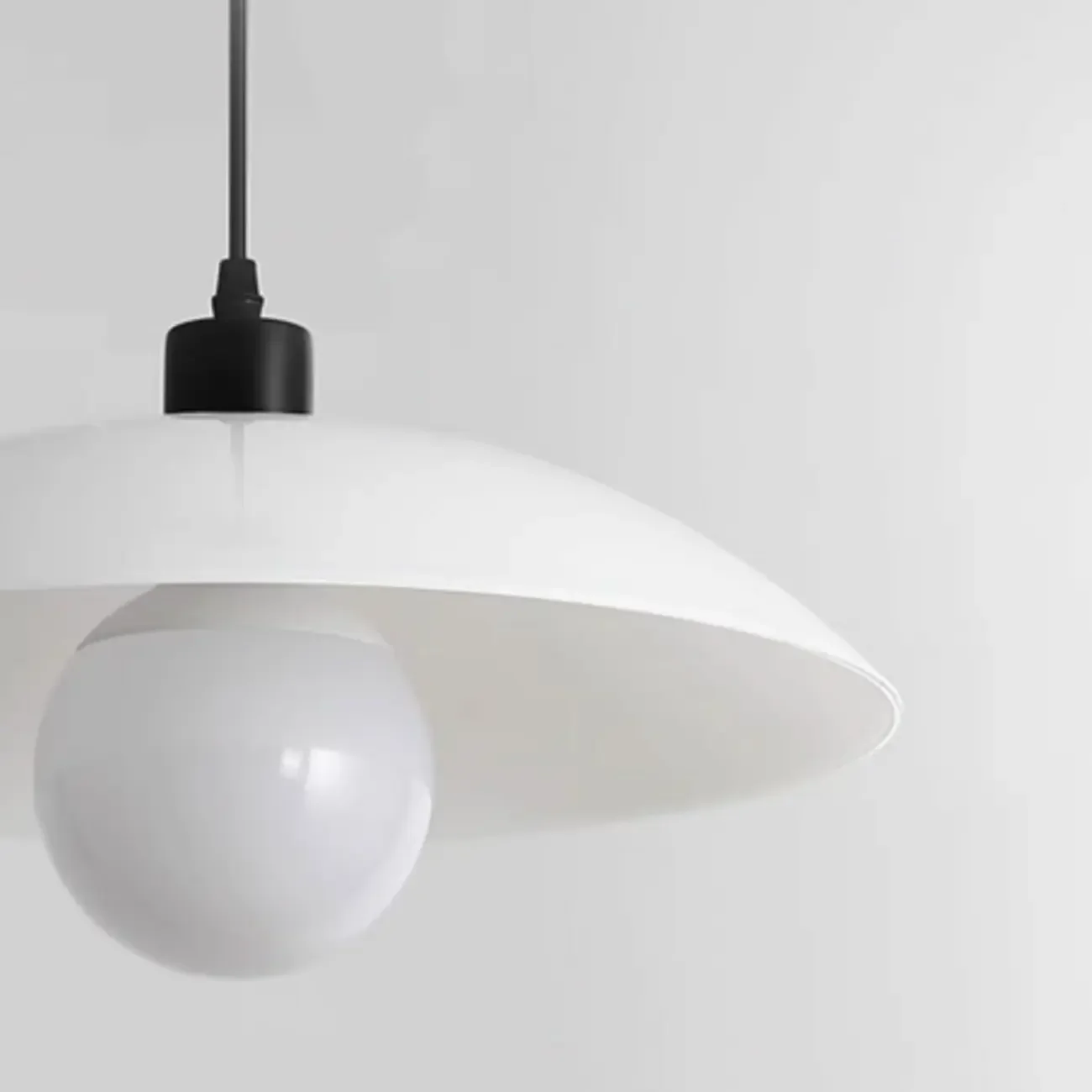 Modern White Glass Adjustable Dining Pendant Lighting