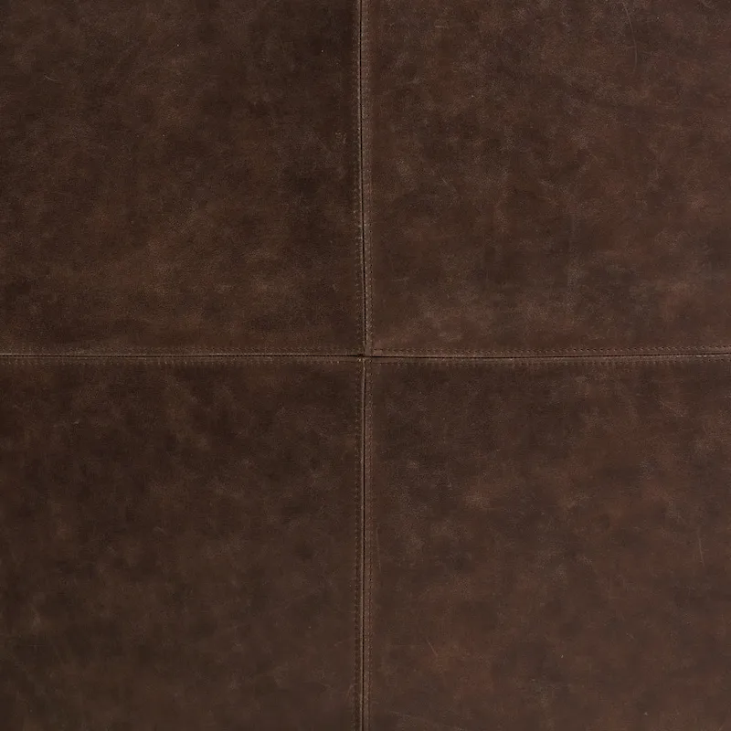 Poly & Bark Sequoia Ottoman - Full Grain Genuine Italian Leather