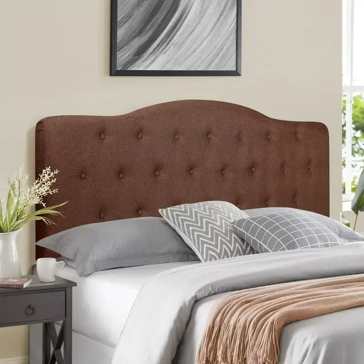 Cecilia Button Tufted Upholstered Headboard, Height Adjustable Headboards,Bed Backboard Premium Padded Fabric Headboard