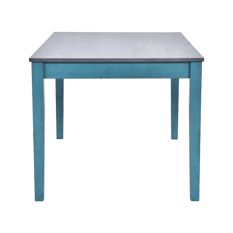 6-Piece Wooden Dining Table Set with 4 Chairs & Bench, Table with Drawer