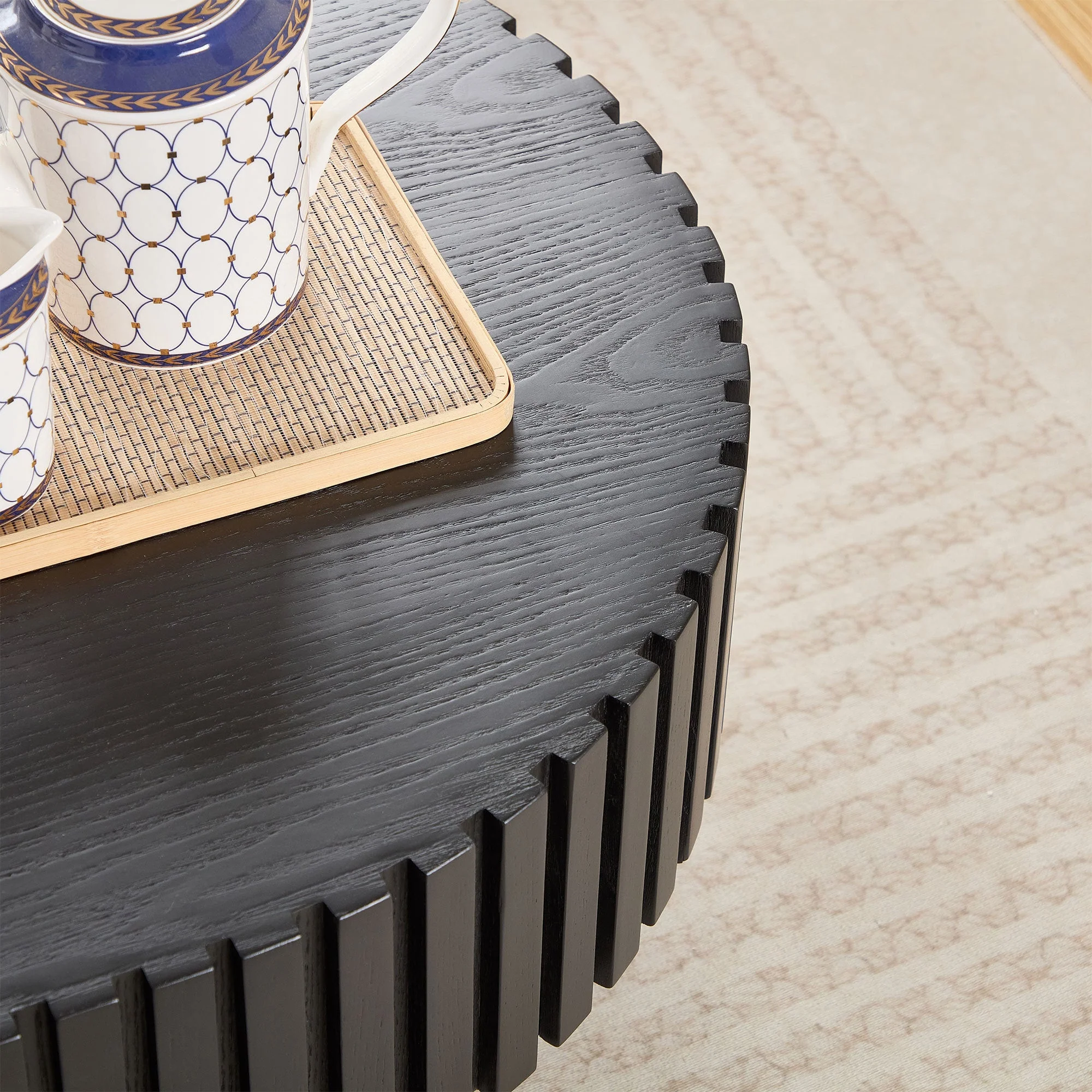 Walker Edison | Reeded Modern Handcraft Coffee Table