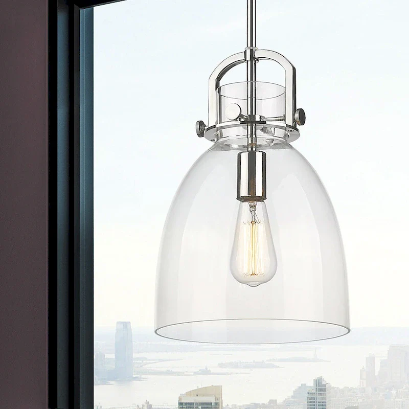 Innovations Lighting Newton Bell - 1 Light 10  Stem Hung Pendant