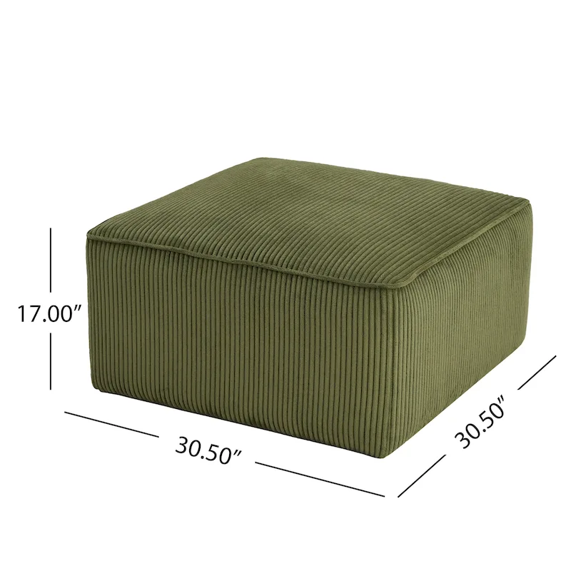 Christopher Knight Home - Yzabella Faux Leather Square Ottoman