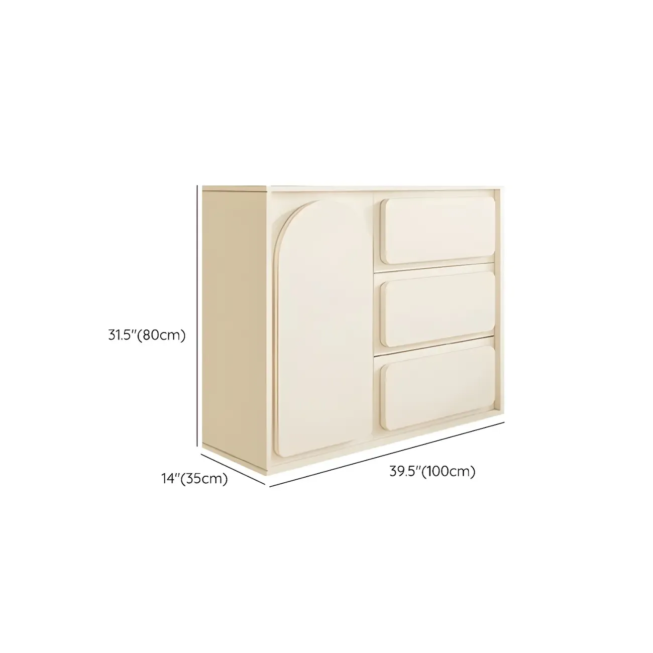 Modern White Wood Dressers & Chests with Soft Close Drawers