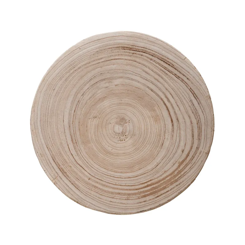 Paulownia Wood Carved Stool