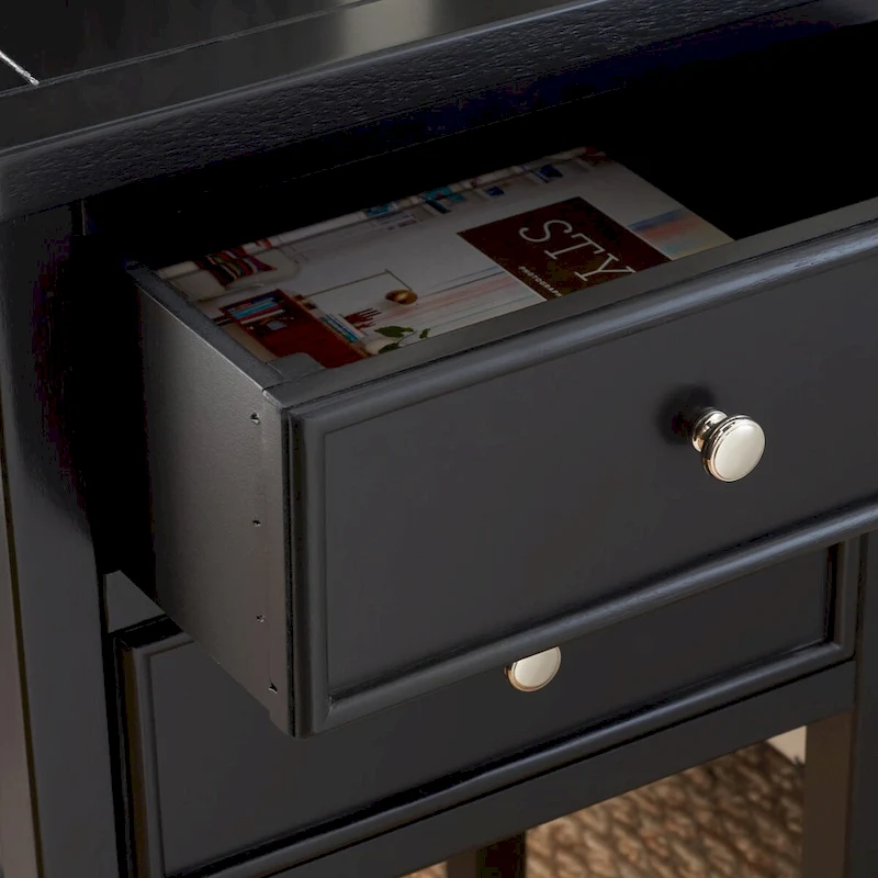 SAFAVIEH Minda 2-Drawer Accent End Table Nightstand (Fully Assembled) - 16.9 x 14.2 x 29.7 - 17Wx15Dx30H